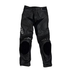 Alpinestars MISSILE AIRFLOW Black Leather Riding Motorcycle Pants Size 30